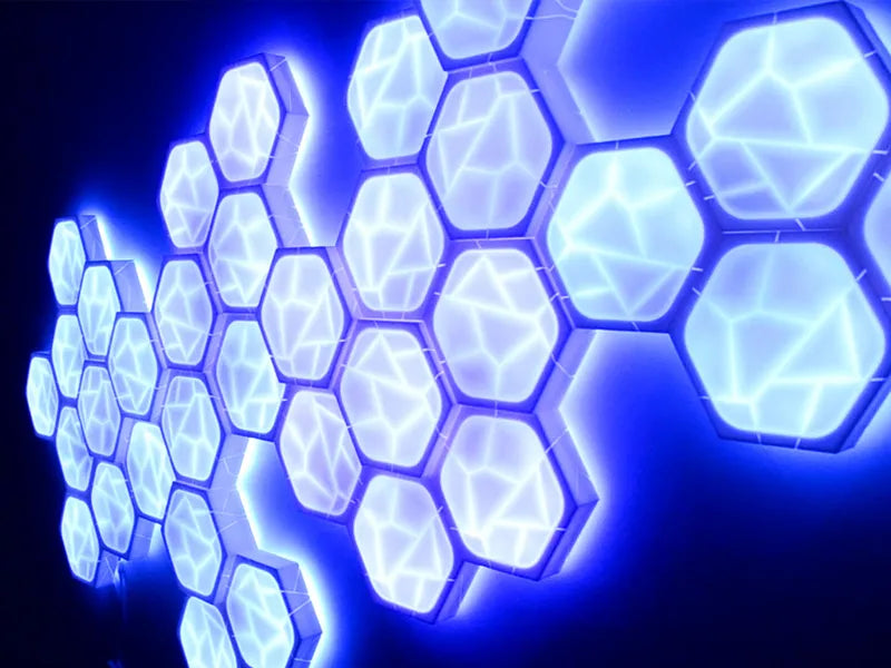HexaLeaf LED panel duvar görünüm