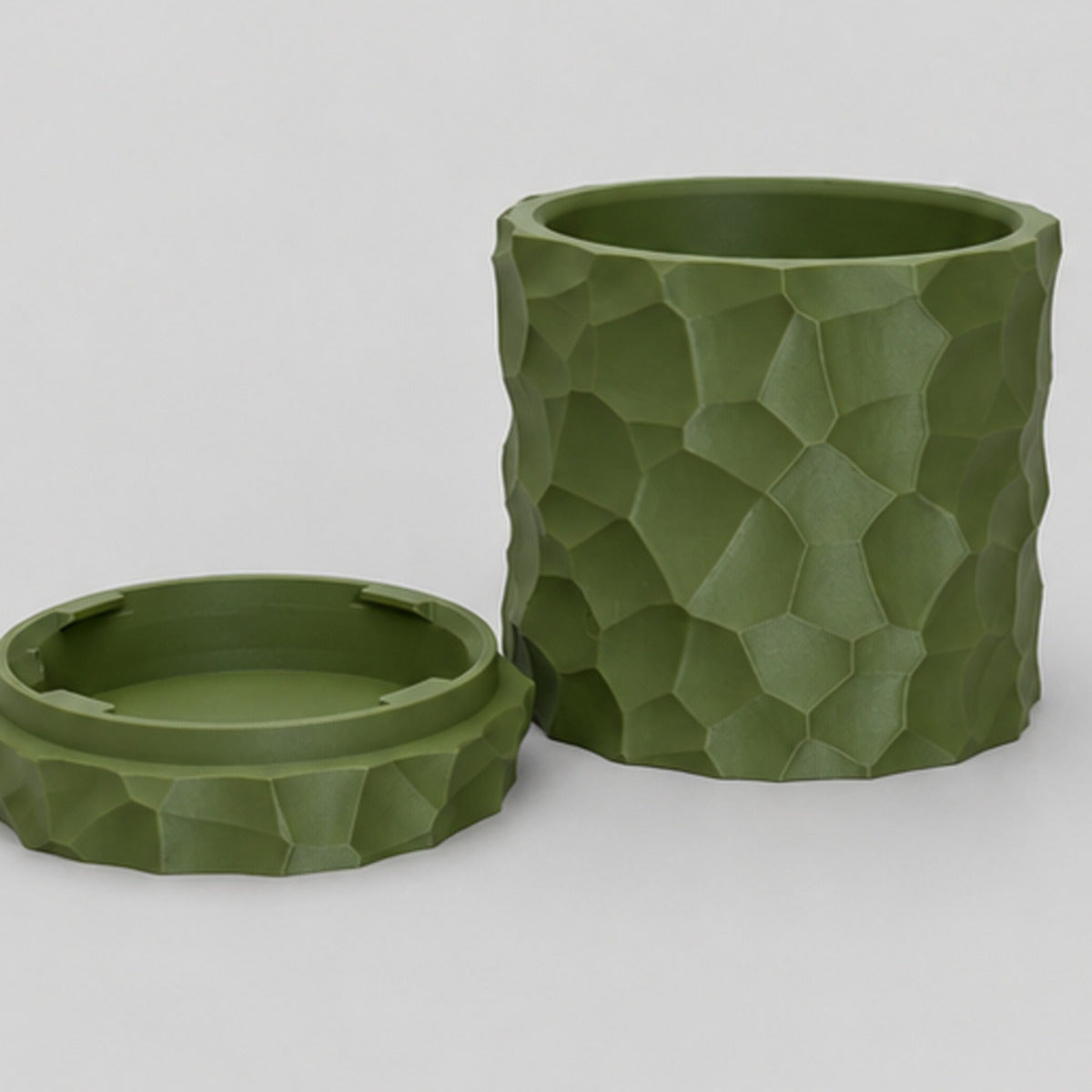 Voronoi Desenli Gizli Tablalı Saksı