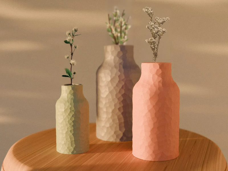 Kesme Yüzlü (Faceted) Saksı – Işık Oynayan Form – Tivart üretimi dekoratif saksı