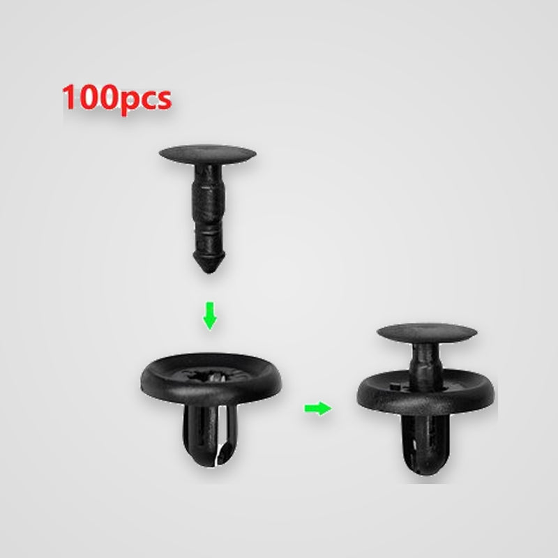 Üniversal 8mm Tampon ve İç Panel Sabitleme Klipsi Seti (20'li Paket) - Tivart