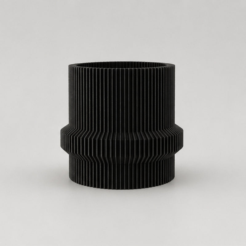 Spiral Çizgili Modern Saksı